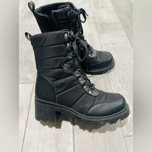 Dolce Vita Natalea Black Combat Boot